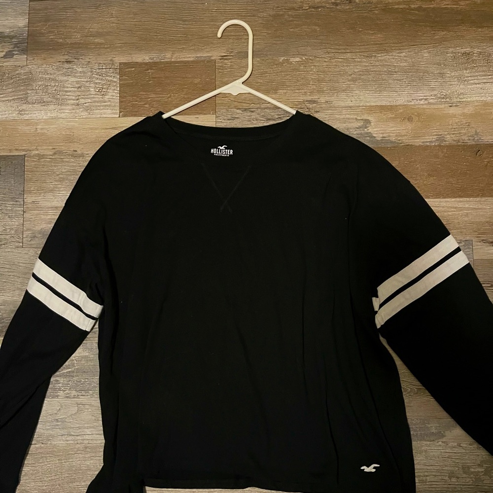 Hollister White Strips Long Sleeve